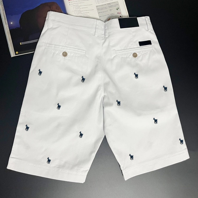 40490977 Men's Cotton Twill Shorts with All-Over Pony