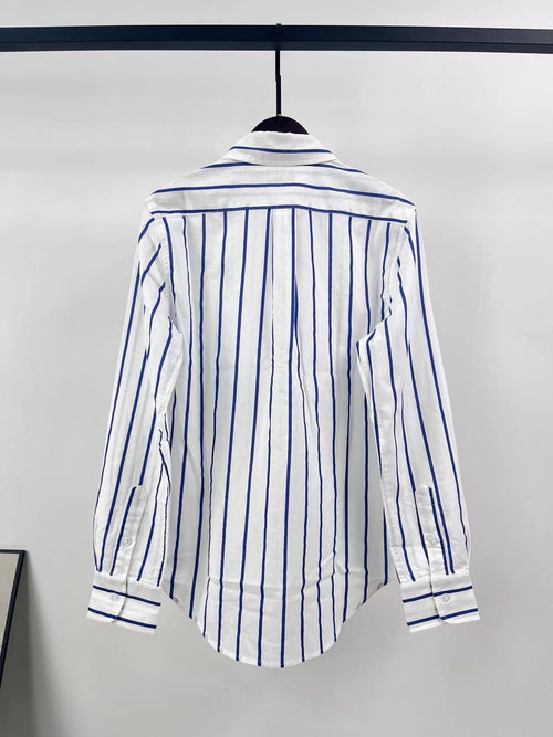 39513831 RL Stripe Long Sleeve Linen Shirt