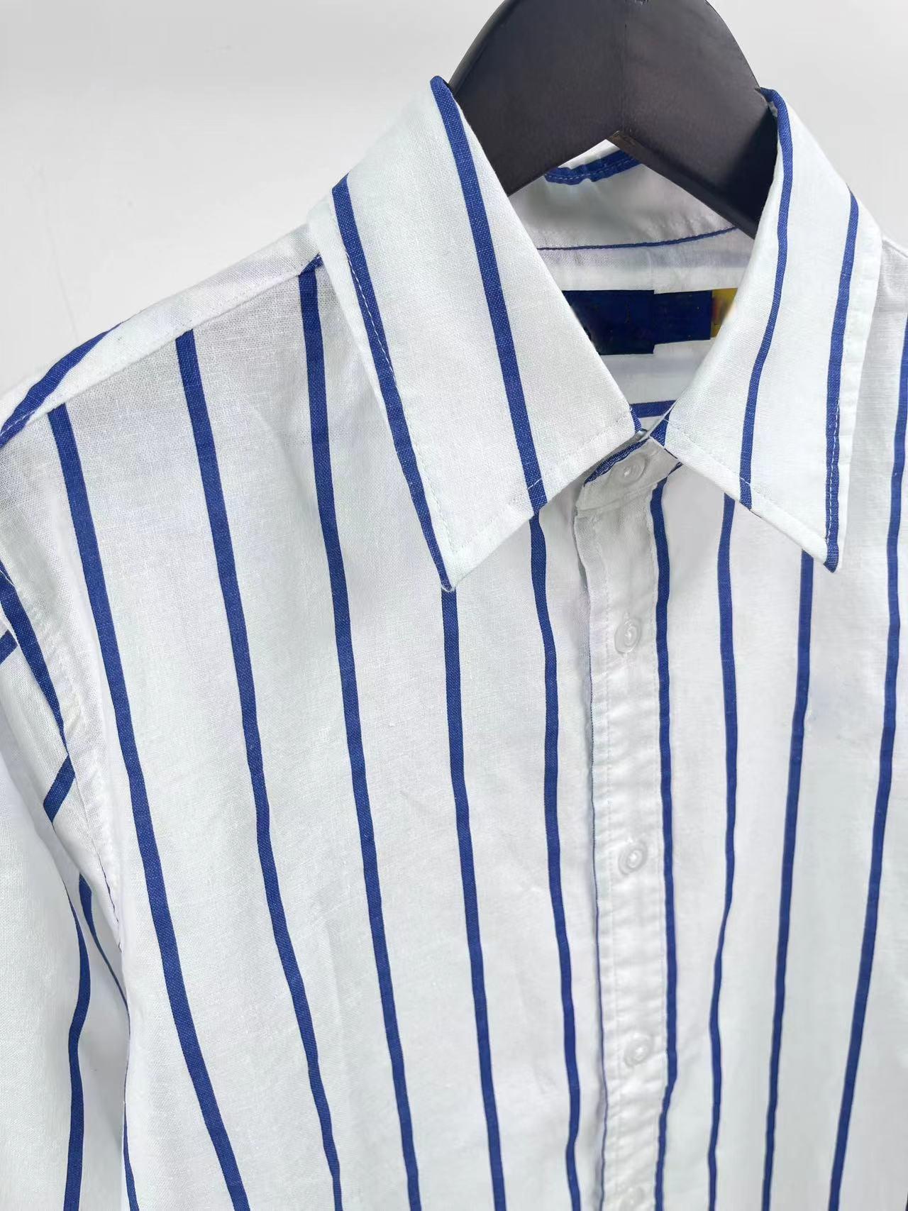 39513831 RL Stripe Long Sleeve Linen Shirt