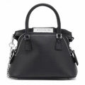 51166185 Grain Leather Mini Handbag Top Handle Detachable Chain Crossbody Shoulder Purse