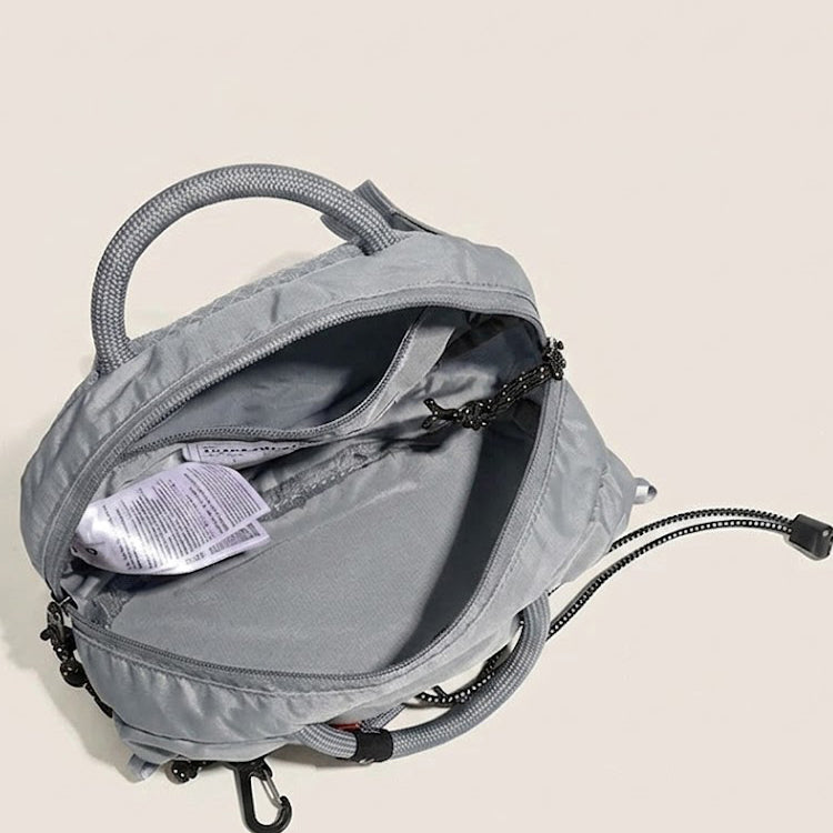 51148025 Lightweight Nylon Mini Crossbody Bag Adjustable Strap Casual Outdoor Shoulder Bag