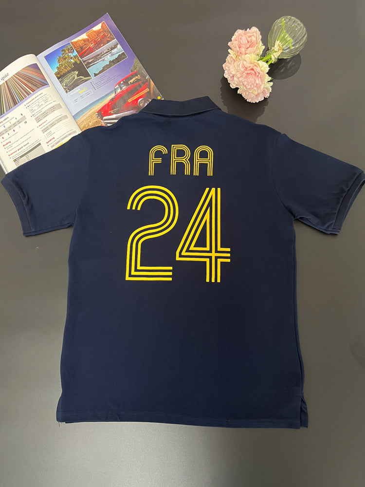 40554170 Men's multi-color soccer T-shirt