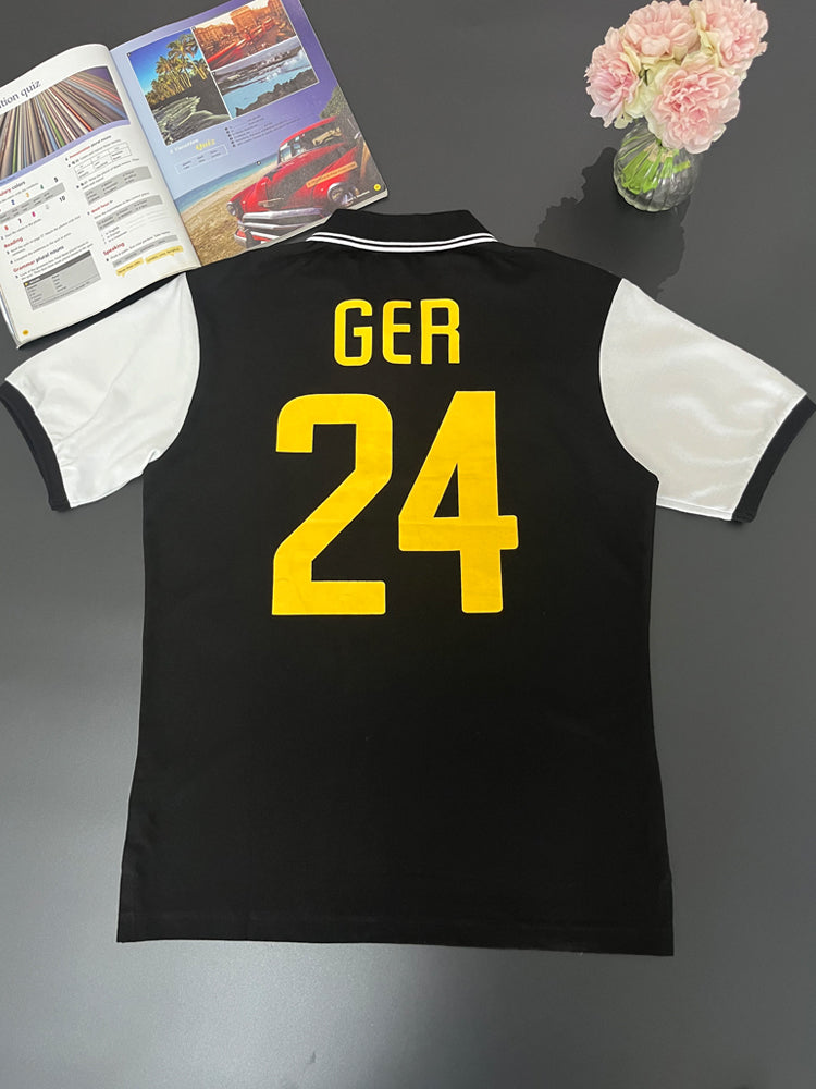40554170 Men's multi-color soccer T-shirt