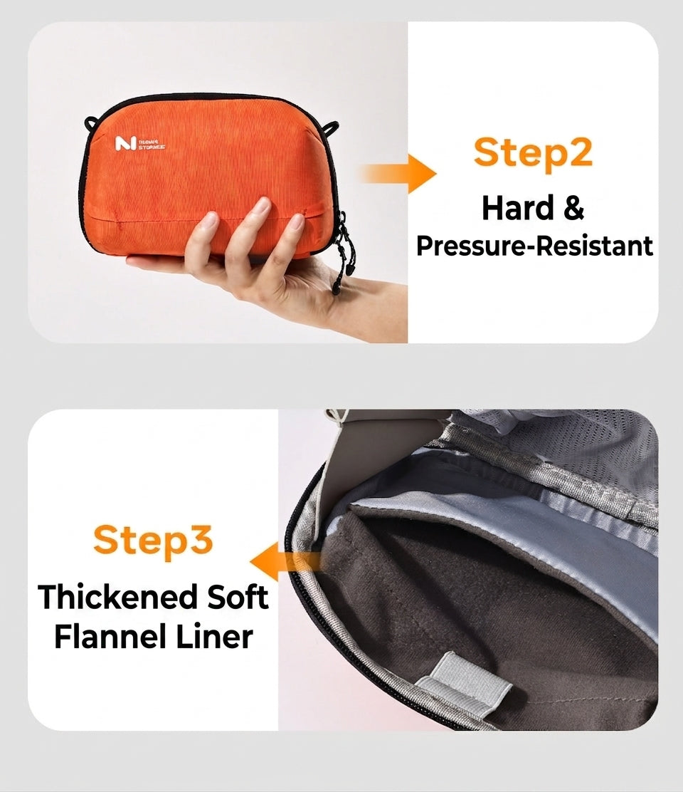 VolcanoBag - Electronic Organizer Travel Case, Cable Storage Bag for Digital Gadgets & Accessories