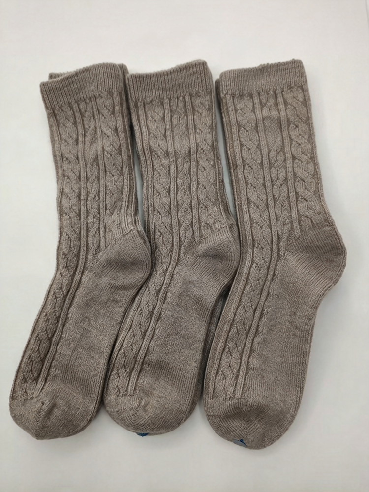 40823471 Men Winter Warm Knit Crew Socks Soft Wool Mid Calf Socks Gift Box Set for Daily Wear(3 Pairs)