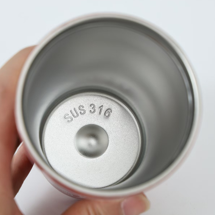 51357101 Colorful Stainless Steel Tumbler, Insulated Travel Coffee Cup With Flip Straw Lid ( Small waist )