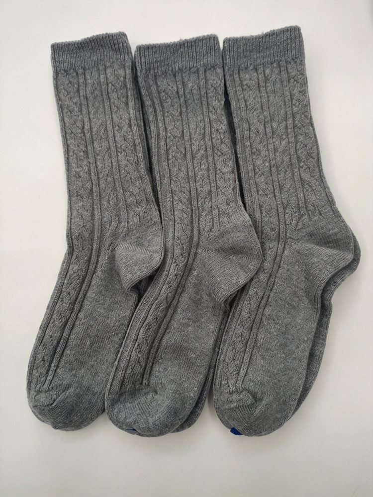 40823471 Men Winter Warm Knit Crew Socks Soft Wool Mid Calf Socks Gift Box Set for Daily Wear(3 Pairs)