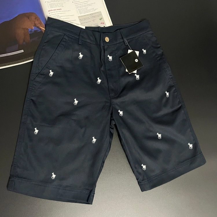 40490977 Men's Cotton Twill Shorts with All-Over Pony