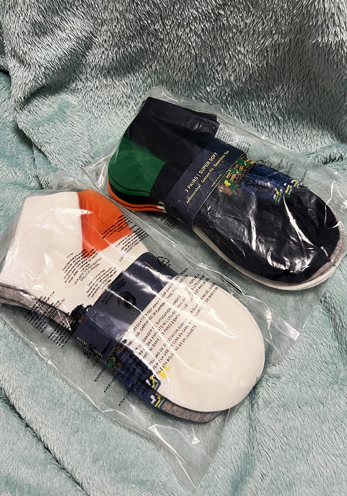 40051829 RL Bear-Casual  Socks 3 Pairs