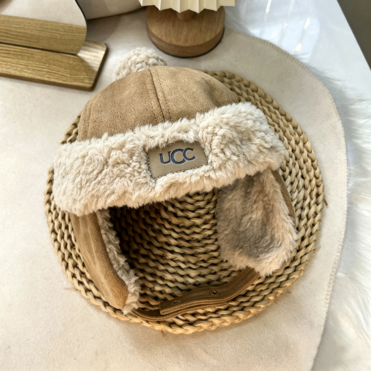 Winter Fleece Ear Flap Hat, Warm Thick Trapper Hat with Ear Cover for Cold Weather（only scarf） - 40789606