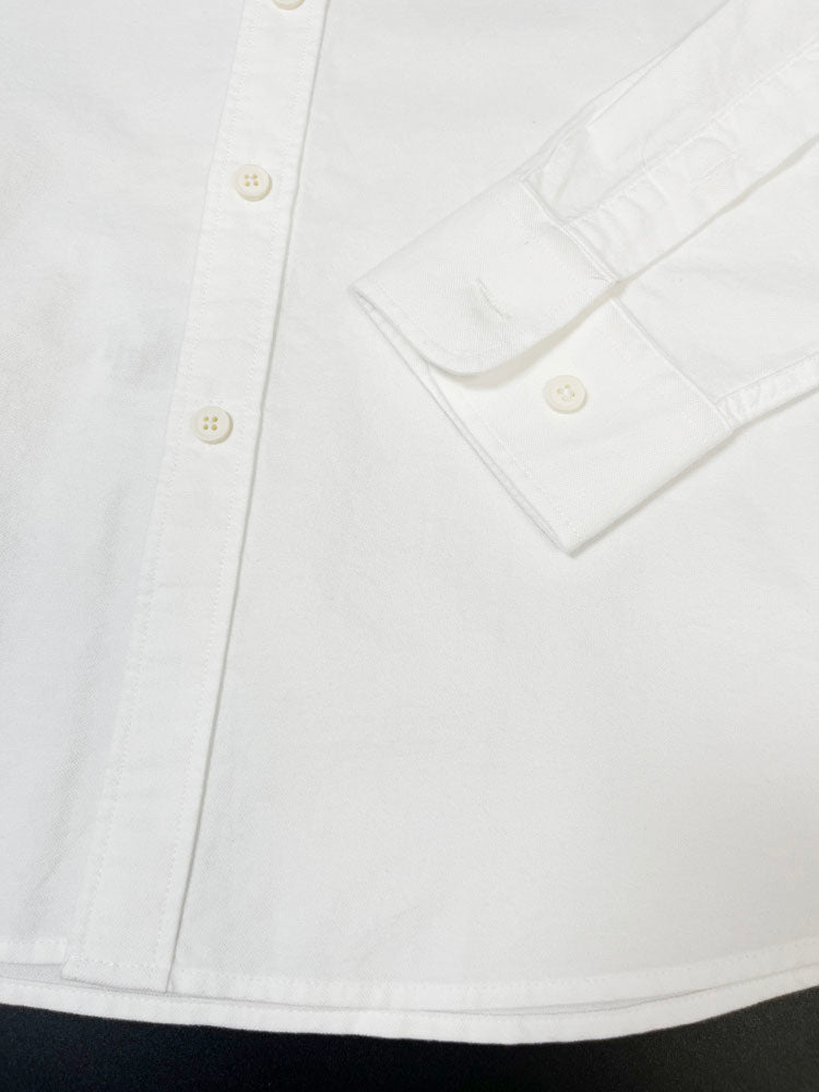 40823780 Men's Cotton Button Down Shirt Long Sleeve Classic Logo Casual Dress Shirt