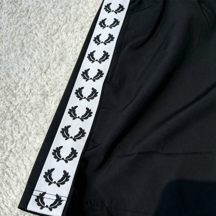 51161970 Men Laurel Tape Side Athletic Shorts Drawstring Waist Casual Sport Running Swim Shorts