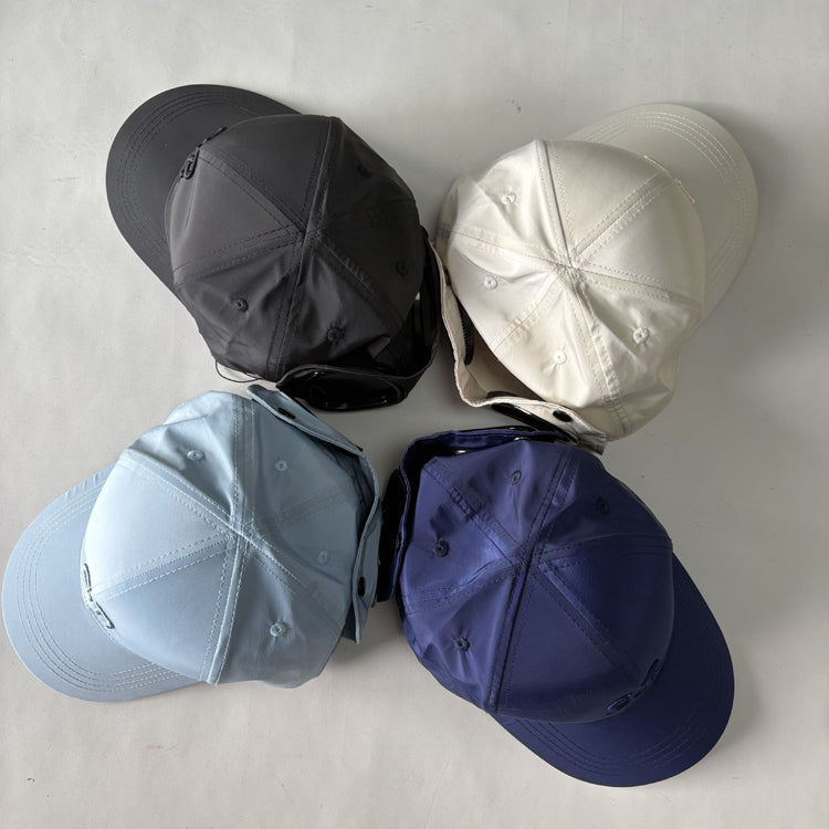 51185016 Lightweight Reversible Baseball Cap Quick Dry Solid Color Adjustable Outdoor Sports Hat