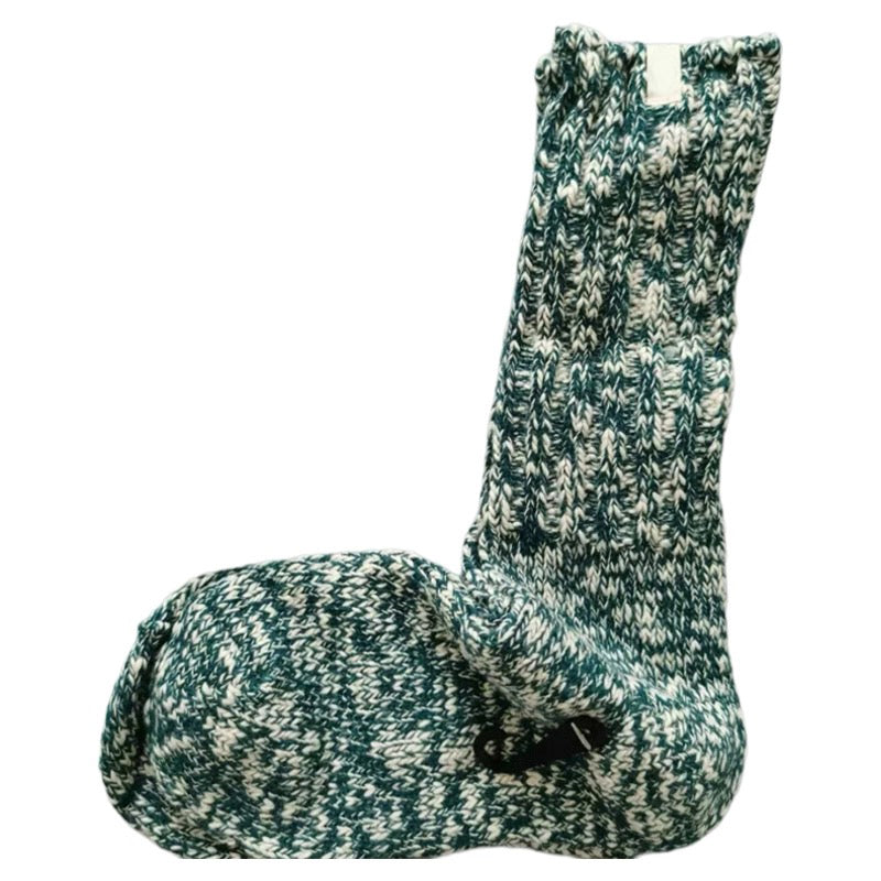 Thick socks, autumn/winter Australian single-breasted style