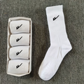 40489331 NK thigh- stockings sports cotton socks 5 pairs with box