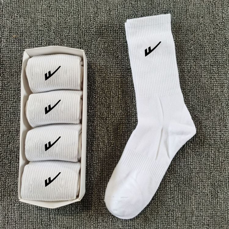 40489331 NK thigh- stockings sports cotton socks 5 pairs with box