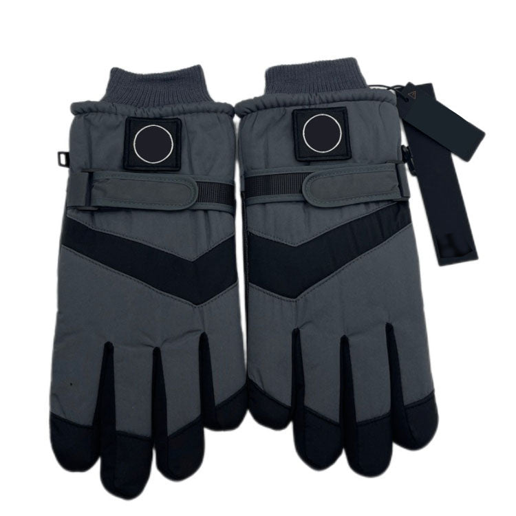 Winter Warm Gloves Touch Screen Windproof Thermal Fleece Lined Gloves for Men Outdoor Sports - 51309293