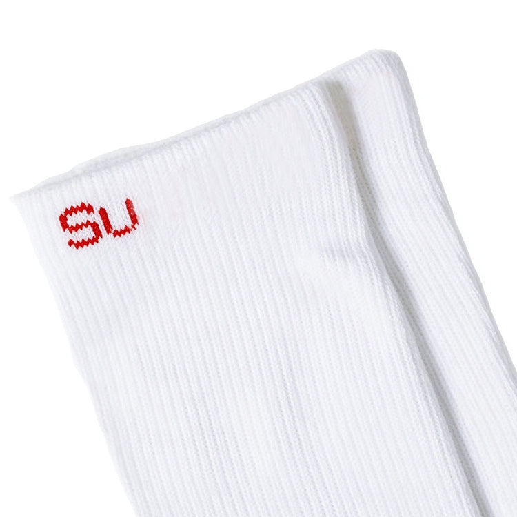 51365969 Men Logo Crew Socks Soft Cotton Streetwear Mid Calf Socks 4 Pack
