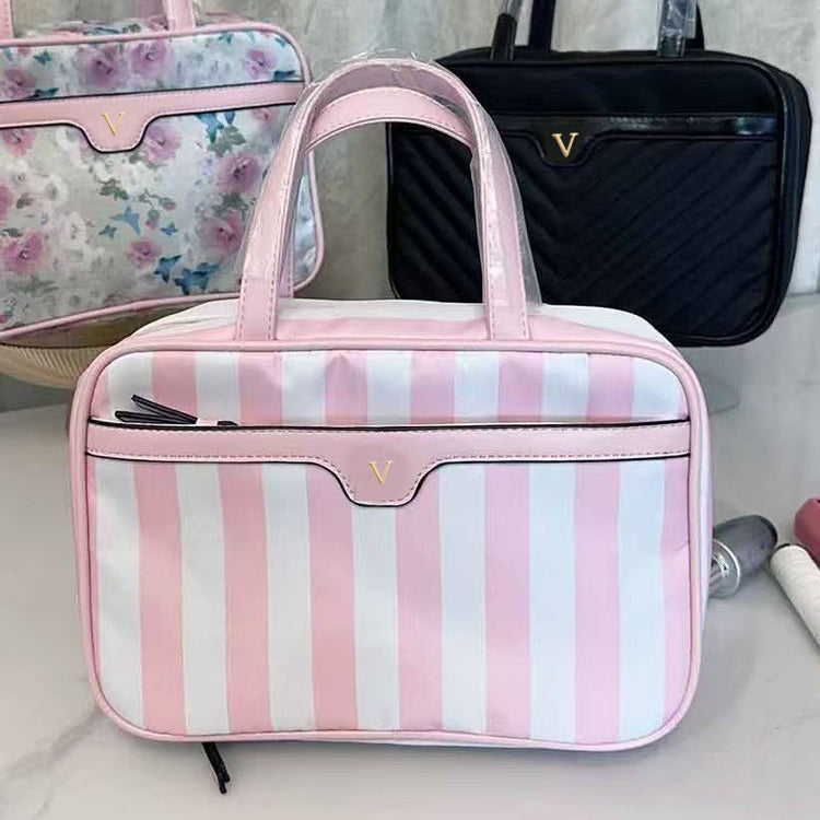 51337439  Women Portable Travel Makeup Bag Large Capacity Cosmetic Storage Handbag Multiple Prints