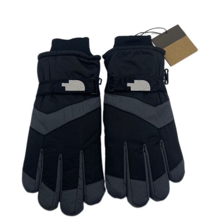 Winter Warm Gloves Touch Screen Windproof Thermal Fleece Lined Gloves for Men Outdoor Sports - 51309293