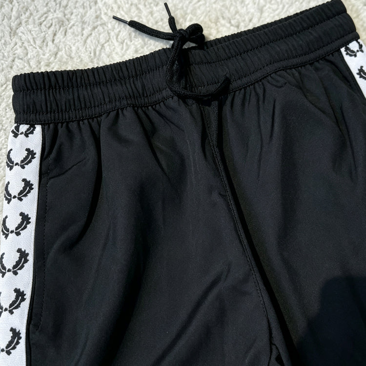 51161970 Men Laurel Tape Side Athletic Shorts Drawstring Waist Casual Sport Running Swim Shorts