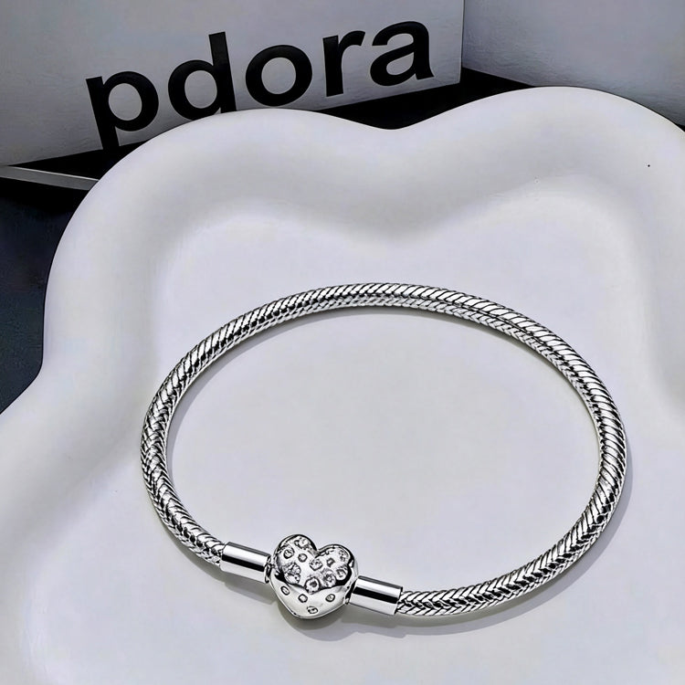 Sterling Silver Snake Bone Bracelet