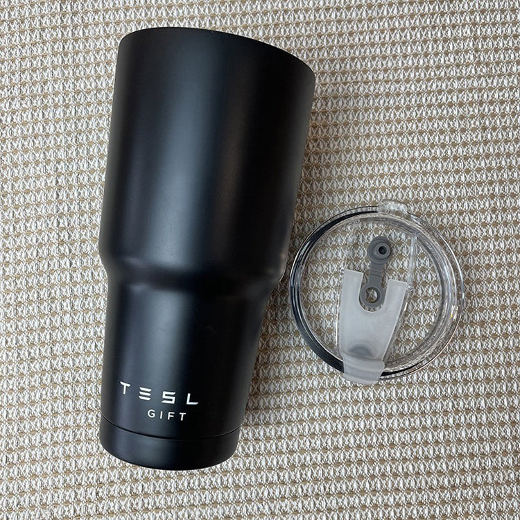 51194337 Black Stainless Steel Insulated Tumbler Leak‑Proof Lid Reusable Travel Coffee Mug