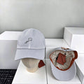 40839467 Striped Baseball Cap, Embroidered Adjustable Sun Hat for Women Daily Outdoor