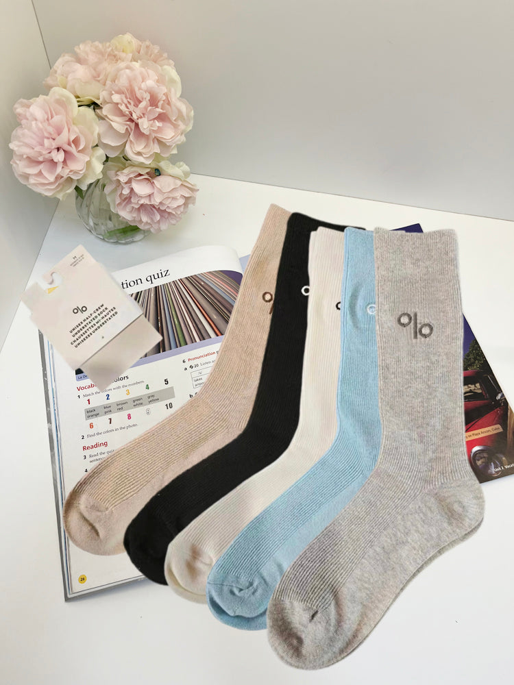 letter long socks for couples