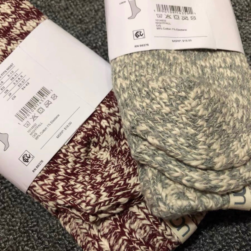 Thick socks, autumn/winter Australian single-breasted style