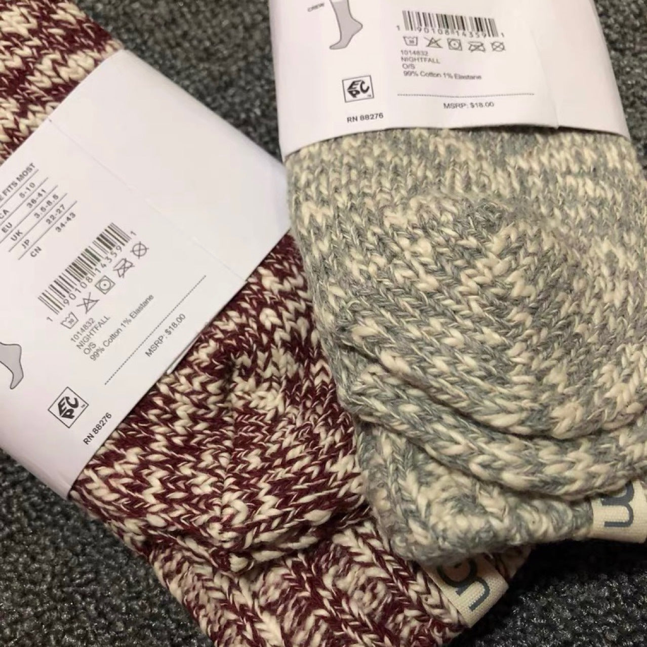 Thick socks, autumn/winter Australian single-breasted style
