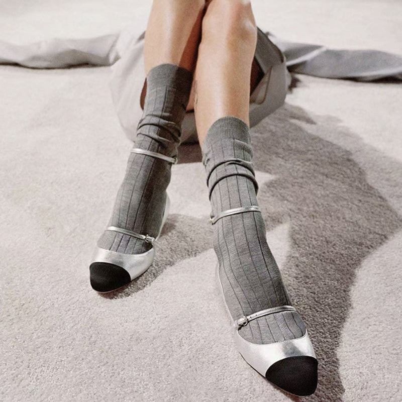 MM-Comfortable and Versatile  Calf Socks For Women 3 Pairs