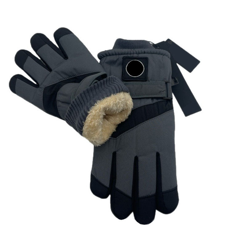 Winter Warm Gloves Touch Screen Windproof Thermal Fleece Lined Gloves for Men Outdoor Sports - 51309293