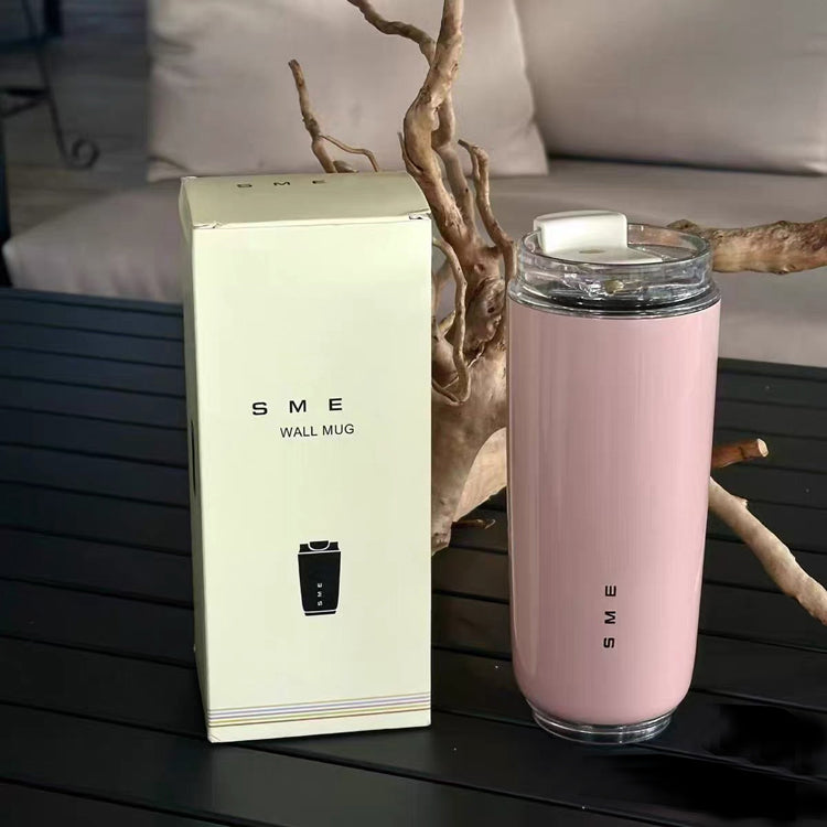 51357382 Stainless Steel Insulated Travel Tumbler, Reusable Coffee Cup with Lid for Office & Outdoor