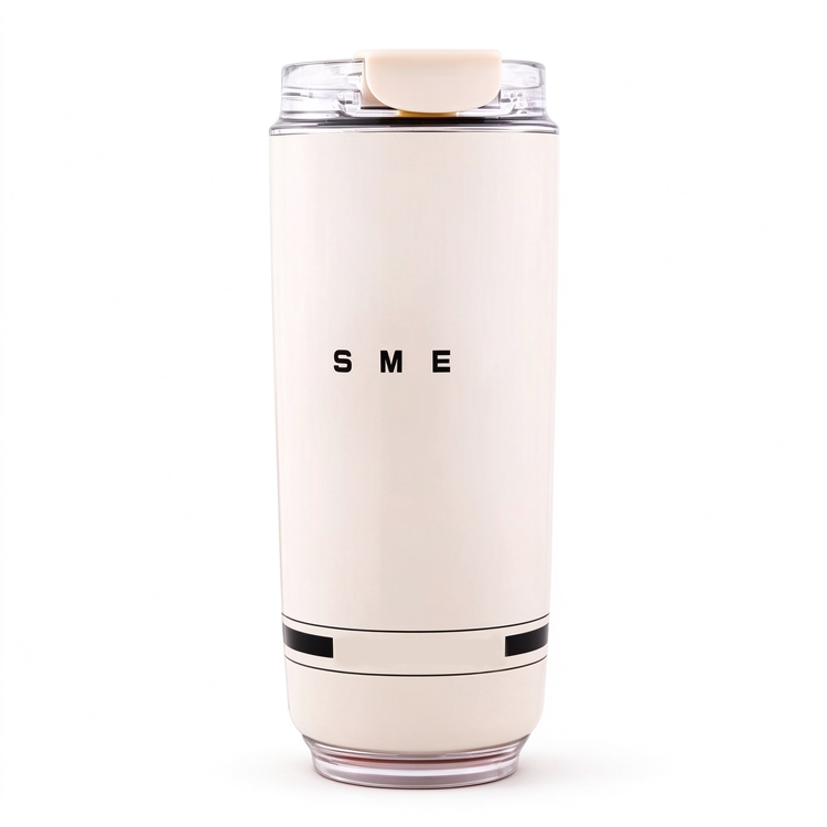 51357101 Colorful Stainless Steel Tumbler, Insulated Travel Coffee Cup With Flip Straw Lid ( Straight )