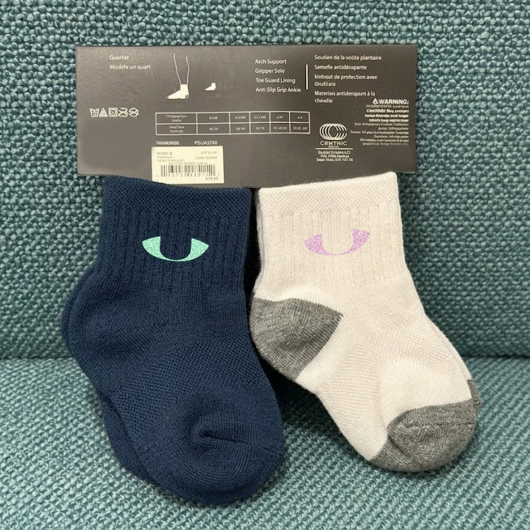 51148057 Toddler Kids Cushioned Athletic Ankle Socks Colorful Sport Socks For 6 Months-4 Years Old