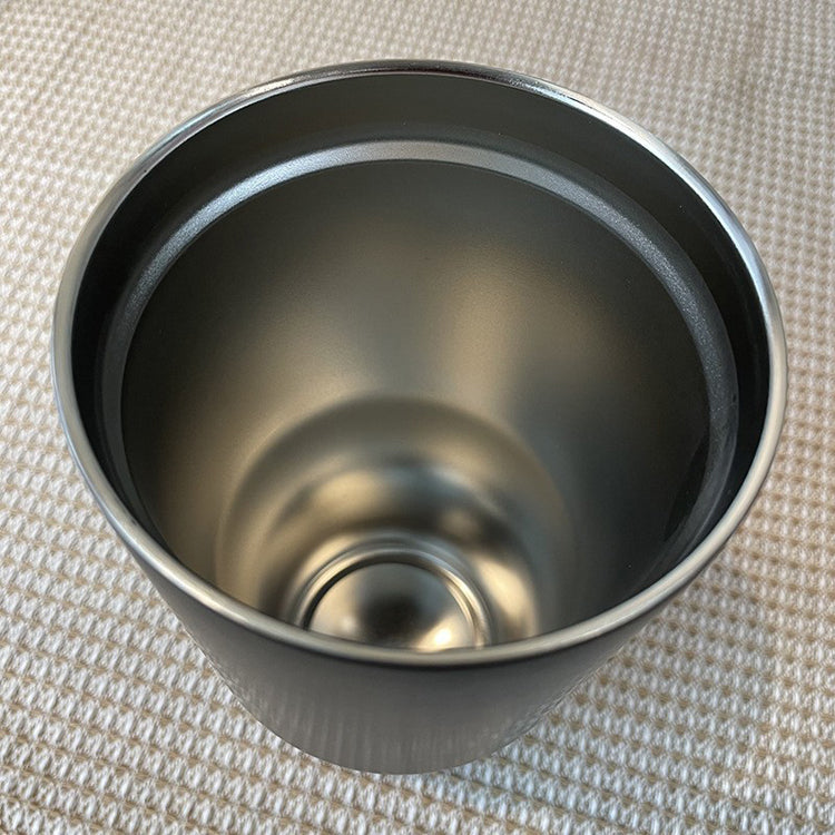 51194337 Black Stainless Steel Insulated Tumbler Leak‑Proof Lid Reusable Travel Coffee Mug