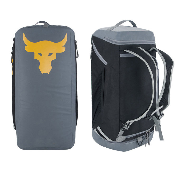 51148046 45L Sports Duffle Backpack Bag With Shoe Compartment Gym Travel Training Shoulder Bag