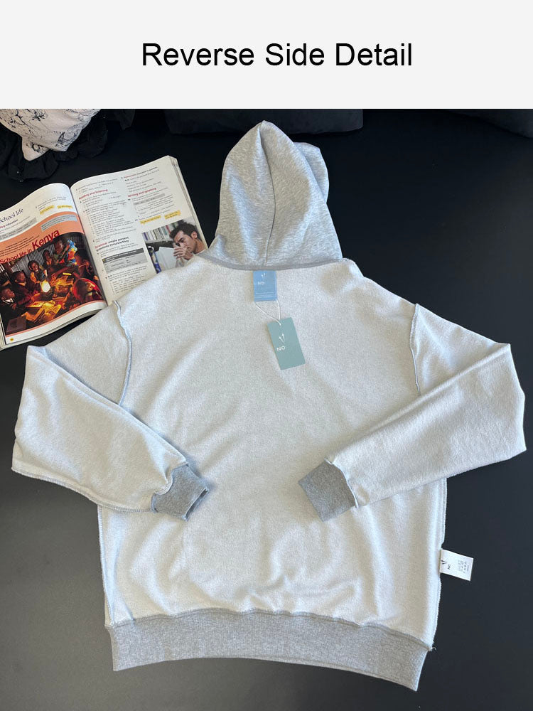 Nocta Grey Logo Hoodie Unisex Long Sleeve Pullover Hooded Sweatshirt Streetwear Top - 40785299