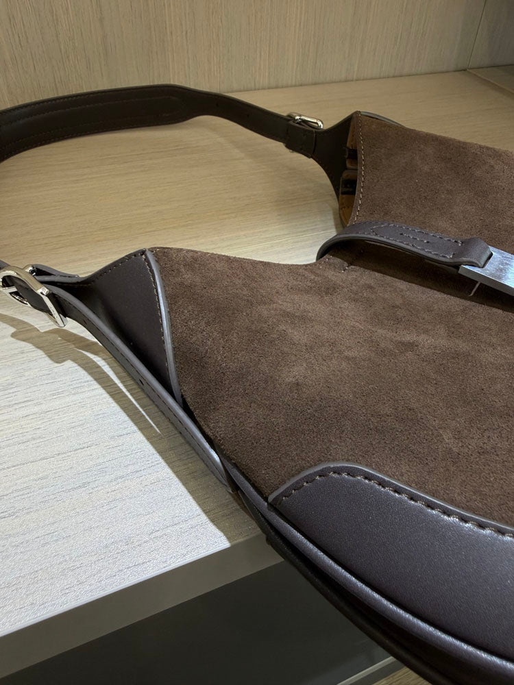 51044765/40541790Dual-Strap Suede Hobo Handbag