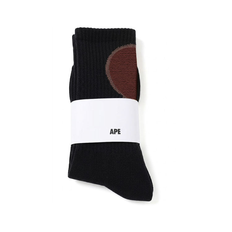 Brown  White Socks
