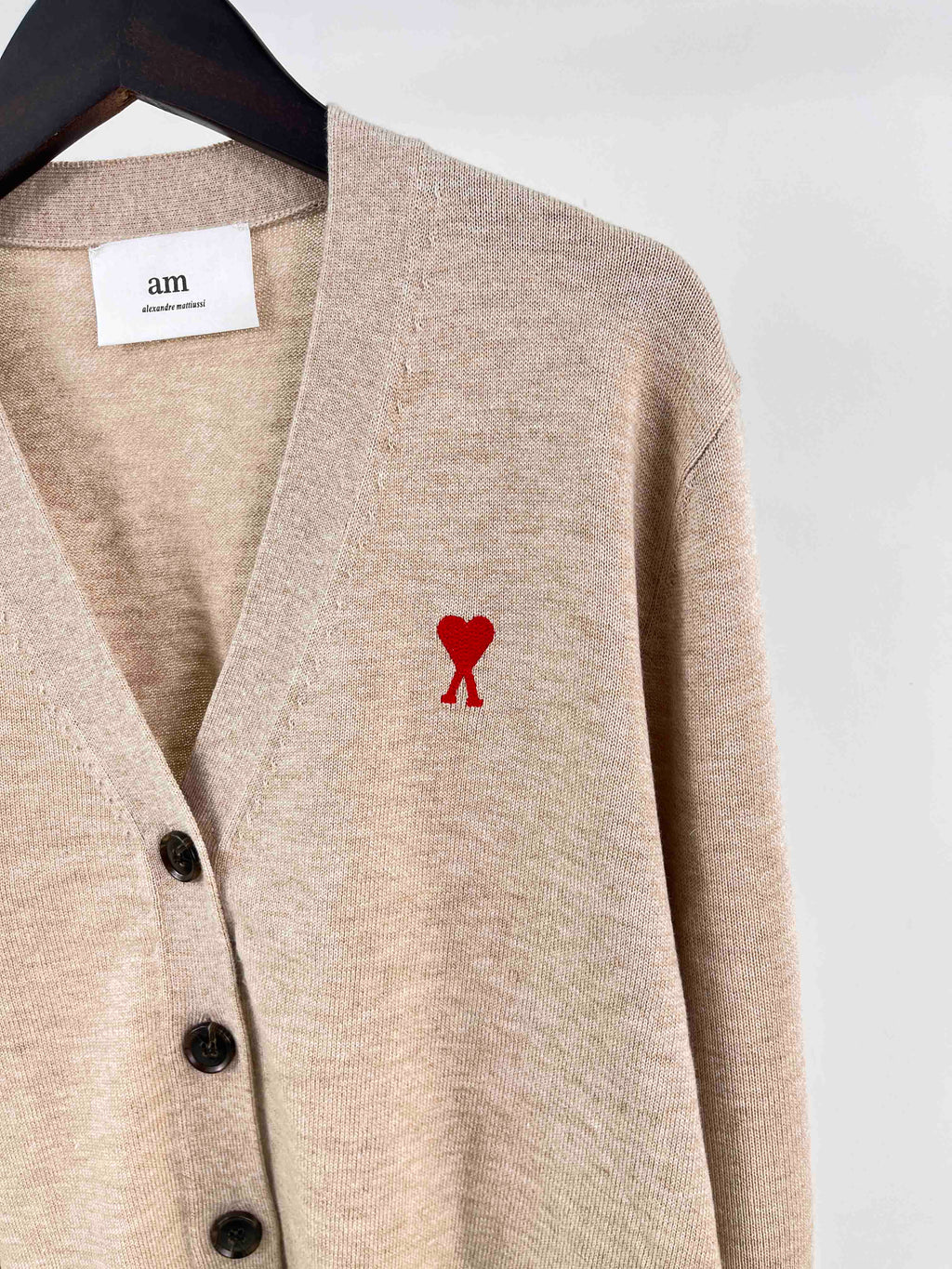 RED AMI DE COEUR CARDIGAN Cardigan in classic merino wool