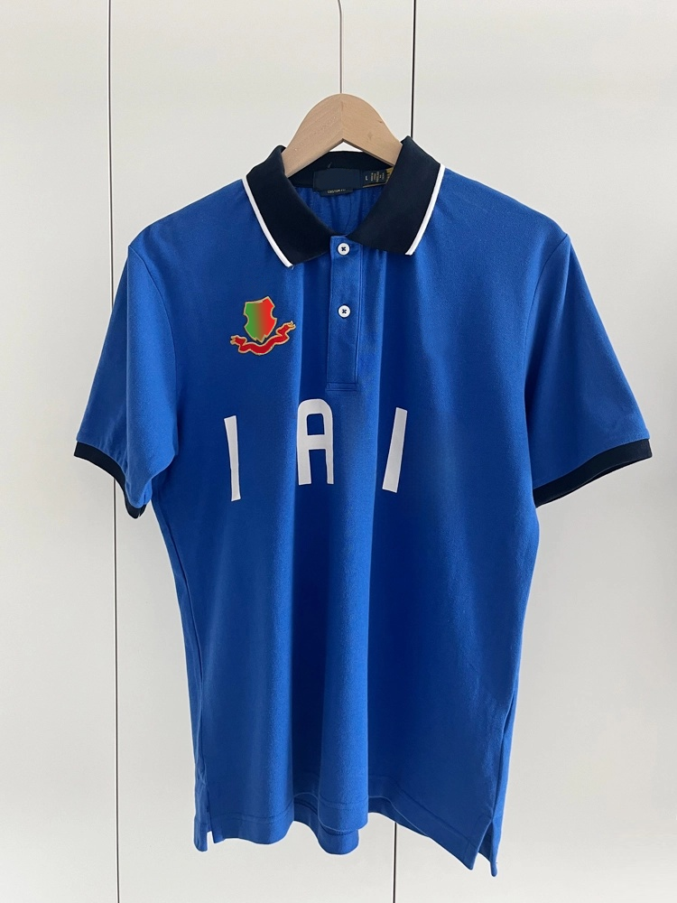 40554170 Men's multi-color soccer T-shirt