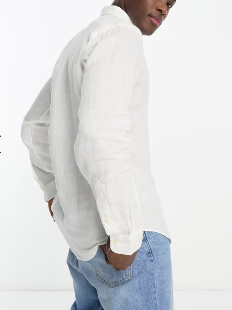 40114962/40146415 RL Pony-Classic Fit Garment-Dyed Linen Shirt