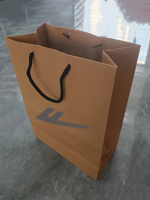39985022 Kraft Paper Shopping Bag with Handles - Reusable Gift Tote Bag