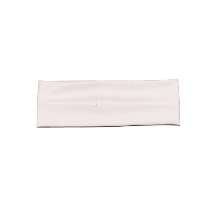 51180931 Solid Color Stretch Sports Headband Embroidered Logo Sweat Wicking Fitness Hair Band