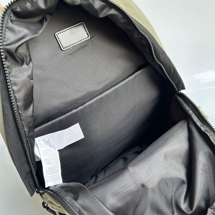 51154808 Small Washed Nylon Backpack Embossed Logo Lightweight Casual School Travel Daypack
