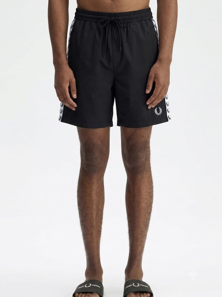 51161970 Men Laurel Tape Side Athletic Shorts Drawstring Waist Casual Sport Running Swim Shorts