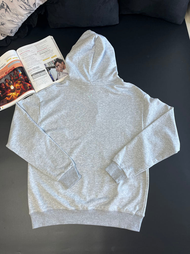 Nocta Grey Logo Hoodie Unisex Long Sleeve Pullover Hooded Sweatshirt Streetwear Top - 40785299