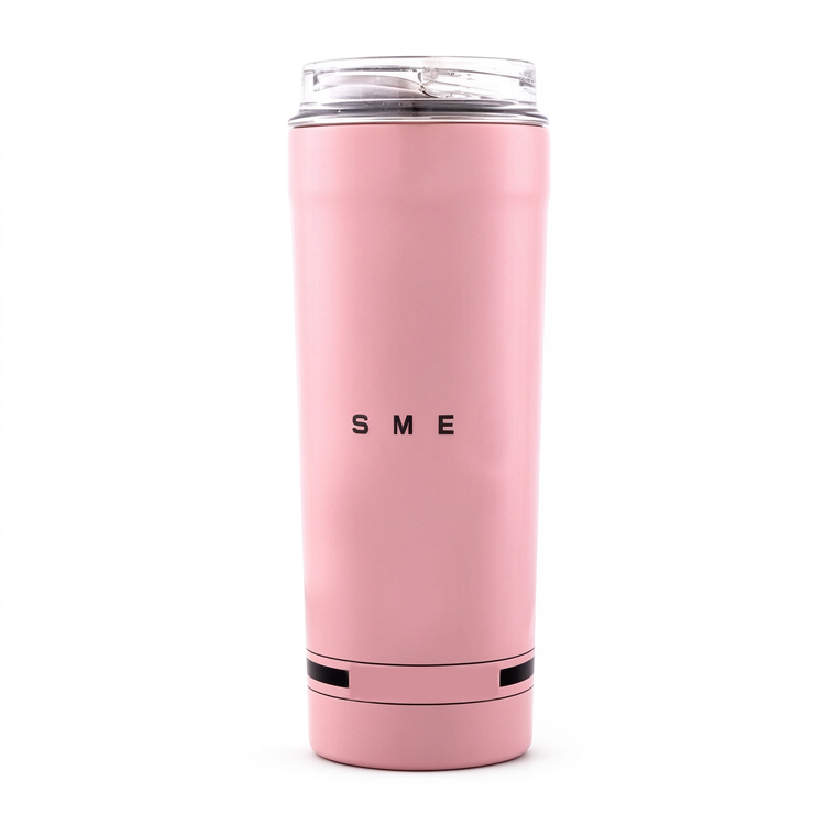 51357101 Colorful Stainless Steel Tumbler, Insulated Travel Coffee Cup With Flip Straw Lid ( Straight )